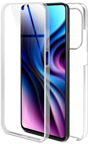 ONEFLOW Touch Case für Xiaomi Redmi Note 13 Pro (4G) Hülle 360 Grad Komplett Schutz beidseitig, Handyhülle mit Displayschutz, TPU Schutzhülle durchsichtig vorne und hinten stoßfest, Klar
