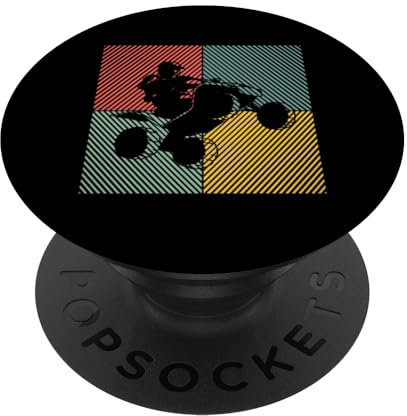 ATV Quad Bike Fahrzeuge Offroad Vintage Quad Bike PopSockets Klebender PopGrip