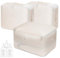 DIMJ Selbstkomprimierender Organizer Bettwäsche Aufbewahrung - 50% Platz Sparen Compression Aufbewahrung Bettdecken mit Verstärkt Griff für Kleidung, Bettdecke, 3 Stück (Beige)