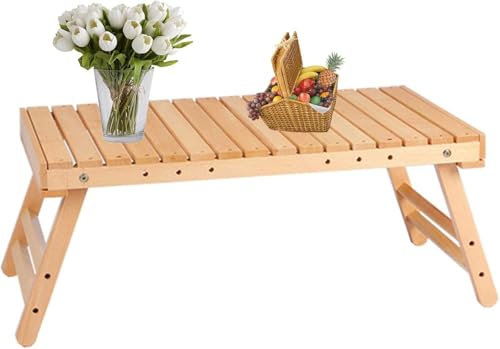 Tavolo da picnic portatile pieghevole in legno per campeggio, barbecue e viaggi, leggero e resistente, tavolo pieghevole