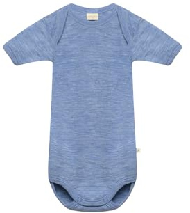 Dilling Kurzarmbody aus Merinowolle für Babys