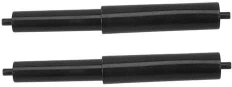 GARVALON 2stücke Toilettenpapierhalter Ersatzstange Federmechanismus Toilettenpapierrollen Ersatzrolle Schwarz Kleiner Klopapierstangen Ersatzteil Einfache Installation Für Badezimmer