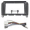 Voiture pour N&issan pour Serena 4 C26 2010-2016 Panneau Lecteur DVD Audio Automatique Kit Tableau Bord Cadre Support Console Centrale 2 Din Autoradio Fascia Accessoires(Fascia et câble)