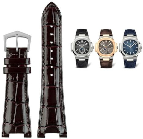 25-13mm Notch Leder Uhrenarmband Stecker Für Patek Philippe Nautilus 5711 5726 5712g Uhrenarmband Armband, 25mm-13mm