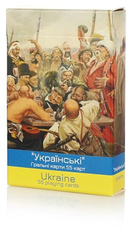 Piatnik - Ukrainische Spielkarten - Ukrainian Playing Cards - Украïнськi Грапьнi кapти 55 каpт - 55 Spielkarten/55 Playing Cards