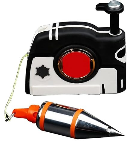 Magnetischer Lot-Setter, 11 Oz (310 G) Magnetisches Plumb-Rite Mit Schnur 4,5 M/14,7 Ft Automatisch Aufrollbare Schnur, Für Bauarbeiten, Tischlerei, Wandbau