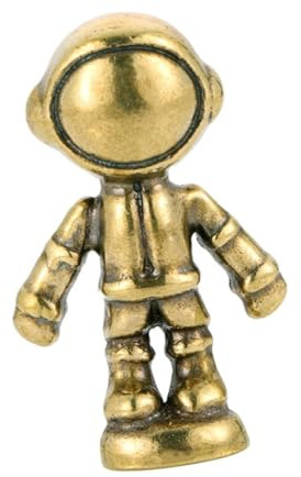 MOTHNUR Vintage Messing Roboter Figurine Tisch Dekoration Punk Stil Kreatives Ornament für Indoor Desktop Wohnkultur Kunstvolles Design und Langlebige Verarbeitung