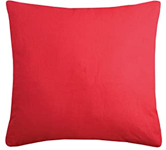 LOVELY CASA Duo Kissen Baumwolle rot 40 x 40 cm