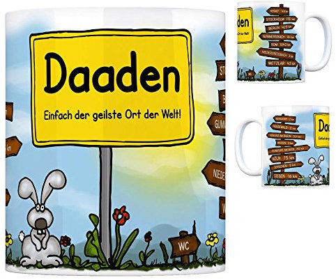 Daaden - Einfach der geilste Ort der Welt Kaffeebecher Tasse Kaffeetasse Becher mug Teetasse Büro Stadt-Tasse Städte-Kaffeetasse Lokalpatriotismus Spruch kw Köln Hennef Biersdorf Friedewald