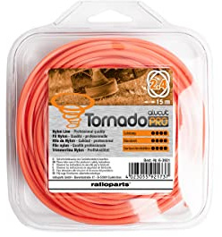 M?hfaden TORNADO Alucut 2,4mm 15m Trimmerfaden gedreht Nylonfaden