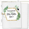 OLGS Hausaufgabenheft Hülle Tropical Green inkl. Heft Schulheft Schutzhülle Umschlag Geschenkidee Einschulung personalisierbar mit Namen und die Schulklasse (personalisiert, Tropical Green 03)