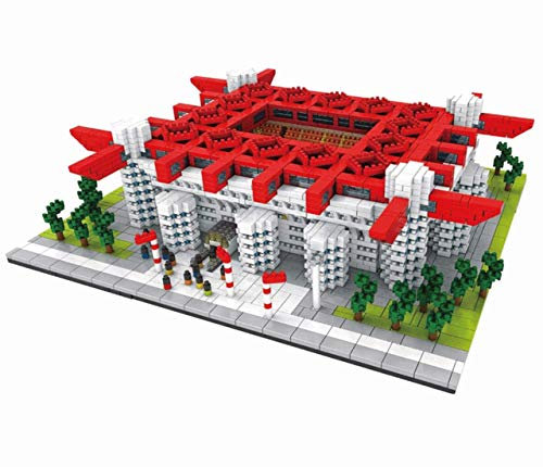 Atomic Building Giuseppe Meazza Stadion - San Siro Stadion in Mailand - Modell zum Zusammenbauen mit Nanoblocks - über 3800 Teile