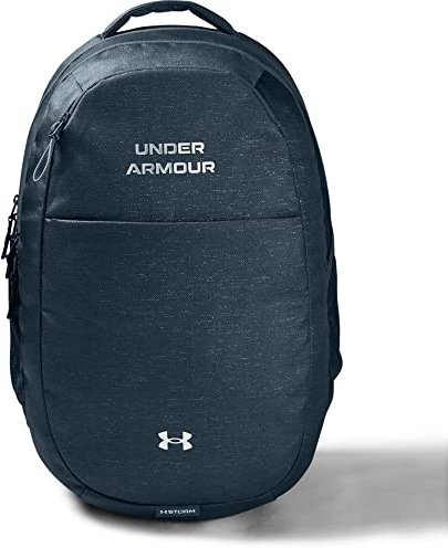 Under Armour Women's Hustle Signature Backpack , Mechanic Blue (467)/Metallic Silver , One Size Fits All