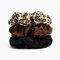 Michooyel 100% Silk Scrunchies, Haargummis Starker Halt für Mädchen & Damen, Scrunchie Samt Braun, Einfarbige Elastische Dicke Bänder, Weiche Seile Pferdeschwanzhalter Frauen Haarschmuck