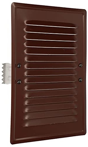 KOTARBAU® - Griglia di ventilazione in metallo con zanzariera, 165 x 230 mm, marrone