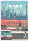 Canada Toronto Vintage-Reise-Poster, Poster, modernes Geschenk, Schlafzimmer dekorativ