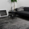 Consilio Concept 120 x 170 Teppich Wohnzimmer Anthrazit luxuriös Viskose Seidenglanz moderner Wohnzimmerteppich weich Soft Luxus Zertifiziert Made in Germany Design Manufaktur Markenteppich Oeko TEX