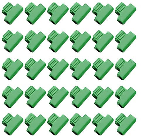 Abrazaderas para invernadero de 19 mm, clips para plantas, cubierta de fila de película, clip de aro para túnel de red, clips para aros de jardín, paquete de 30