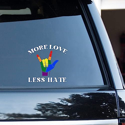 Yelolyio 2 calcomanías de vinilo para homosexualidad para autos, portátiles, guitarra, nevera, botellas de agua, sellos de sobre, 6 pulgadas