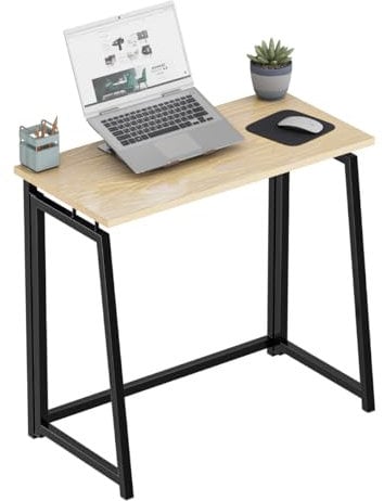 MARK ADLER Leader 1.5 | Industrial Klapptisch Faltbar Tisch Schreibtisch Platzsparendem | 80 x 40 cm | Stahlkonstruktion | Homeoffice Büro | Arbeitsplatte aus Holzwerkstoffen Schwarz Rahmen