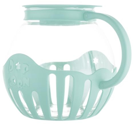 Máquina para hacer palomitas de maíz, olla para microondas, palomitas de maíz de aire, para microondas, microondas, palomitas de maíz, de cristal premium, sin BPA, apta para lavavajillas
