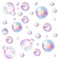 2 Bögen Seifenblasen Wandaufkleber, Bunte Seifenblasen Wandsticker Ausschnitte Ozean Seifenblasen Wandsticker Unterwasser Geburtstagsparty Dekoration für Badezimmer Wand Meerjungfrauen-Mottoparty