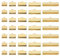 PATIKIL 8mm/10mm/13mm/20mm/25mm Ribbon Ends Crimp Clamp 150pcs Pinch Crimp End Bracelet Bookmark Cord Ends Fasteners Clasp for Leather DIY Craft Jewelry Making Deep Gold