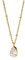 Purelei® Elegante Vintage-Halskette – Goldene Edelstahlkette mit weißem Zirkonia-Tropfen, 50/55 cm, verstellbar (Gold)