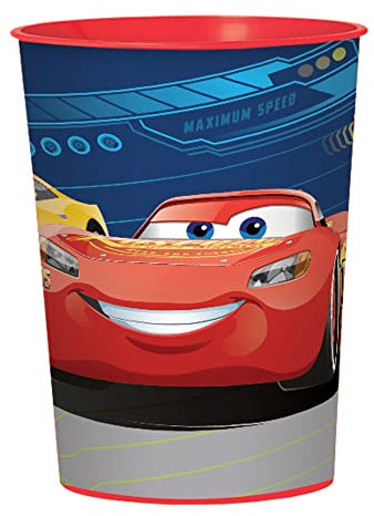 12 X Disney Cars 3 Plastic Reusable Favor Cup 12 count Birthday Party Supplies