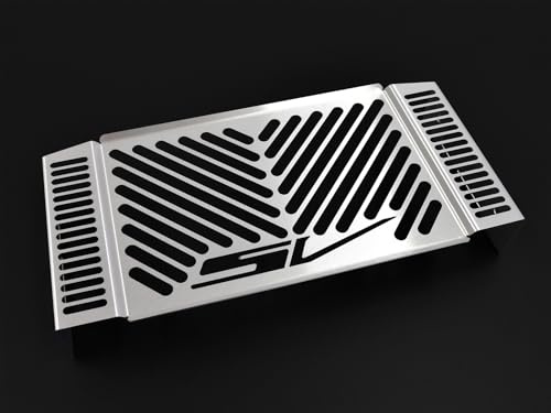 Compatible avec : Suzuki SV 650 N BJ 1999-02 - Grille de radiateur - Logo argenté