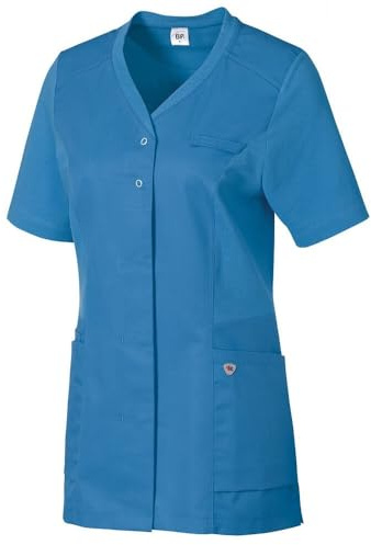 BP 1750-435-116-XS Freizeit-Tunika für Frauen, 1/2 Ärmel, Piqué-Einsätze und Arm-Lift-System, 180,00 g/m² Stoffmischung, azurblau, XS