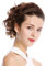 WIG ME UP - 90605-2T30 Halbperücke Haarteil edel geflochtener Haarreif schulterlang Kastanie Braun Mix gesträhnt wild gewellt