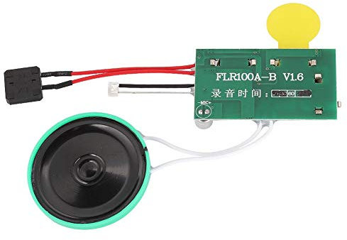 ASHATA Soundmodul Gruß-Modul,Wiederbespielbarer Stimm Soundaufzeichnungschip DIY Grußkarte,60 Sekunden Sound Chip Modul Musik Audio Karten für Geschenkbox/DIY-Grußkarten