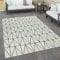 Paco Home Outdoor Teppich wetterfest Skandinavisch für Terrasse, Balkon & Garten pflegeleicht & robust Modernes Design Indoor & Outdoor geeignet, Grösse:200x290 cm, Farbe:Weiß