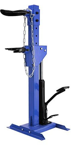 FlowerW - Compresor de resortes de bobina de amortiguación automática para compresor de resortes hidráulicos, capacidad de 1000 kg, color azul