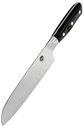 Wilfa Santokumesser Wilfa1948-18cm langer Klinge aus deutschem Stahl, Klingenhärte: HRC: 54-58, perfekt zum Hacken von Gemüse