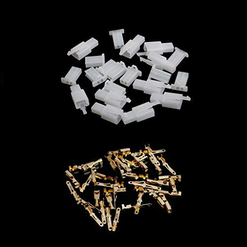ATATMOUNT 10 Ensembles 2.8mm 2 Broches connecteur de Fil électrique Prise mâle Femelle + Kit Terminal pour Voiture de Moto