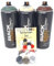 Montana Black - Juego de botes de espray (camuflaje, 10 cabezales de pulverización, 3 x 400 ml)