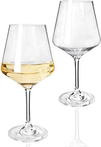 Moritz Milano - Lot de 2 verres à vin blanc - 460 ml - En polycarbonate - Incassables - Résistants aux rayures