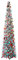 HJHIWE, Albero di Natale artificiale pieghevole con supporto, glitterato, facile da montare; una decorazione per interni ed esterni adatta per feste di Natale e carnevale