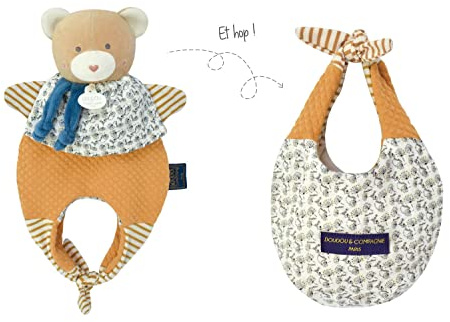 Doudou Ours brun Amusette 3 EN 1 : Les petits futés - Doudou et Compagnie