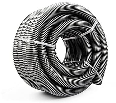 STARMS Innengewinde 50 mm Staubsaugerschlauch Strohhalme Fabrikbalg Staubsaugerrohr Weiches Rohr Ersatzteil Zubehör (Farbe: Grau-1 m (50 mm))