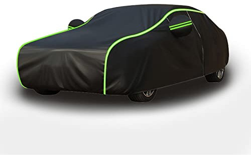 Autoabdeckung Outdoor Kleinwagen für Volkswagen VW T5 T6, Vollgarage Autoplane für Regen Sonne Staub Schutz,Auto Abdeckplane Faltgarage Abdeckung (Color : A, Size : T5)