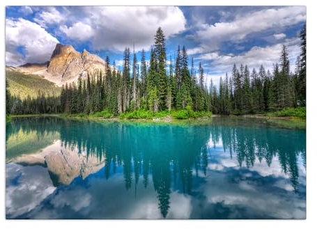 Displate - Poster aus Metall - Magnet-Montage - World Class Photos - Landscapes - Emerald 67.5 cm x 48 cm