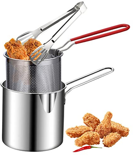Fulenyi friteuse - Casseroles à Frites créatives pour la Maison | Marmite pour Frire Les Poulet, Le Poisson séché, Les Frites, Les côtelettes Poulet, etc