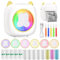 GuKKK Mini Impresora Fotográfica para Movil, Impresora Portátil Bluetooth, Impresora Termica Inalámbrica con LED de 7 Colores, para Fotos Nota