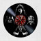 VINY WOODY Vinyl Disc Uhr Die Dunkle Seite der Macht Lores Sith