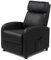TactFire Fauteuil avec Massage électrique et Chauffage,L'inclinaison du Dossier n'est Pas Télécommandée,TV Chaise Fauteuil de Relaxation Salon Maison Repose (PU, Noir)