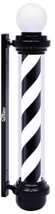 WDZD 100 cm Negro Blanco Poste Barbero Barber Pole