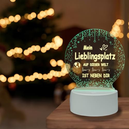 Surplex DIY Kreative Nachtlicht, 16 Farben LED Personalisiertes DIY Lampe, Acryl Schreiben Löschbar Nachtlicht, 3D Illusion Lampe LED Kinder Nachttischlampe, Geschenk für Frauen, Available as Memo